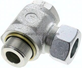 Winkel-Schwenkverschraubung G 1-1/4"-30 S (M42x2), Stahl verzinkt