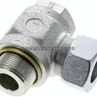 Winkel-Schwenkverschraubung G 1-1/4"-30 S (M42x2), Stahl verzinkt