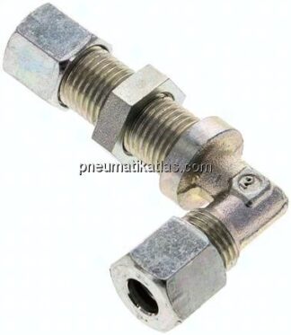 Winkel-Schott-Schneidringverschr. 8 L (M14x1,5), Stahl verzinkt