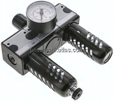 MULTIFIX Wartungseinheit (1), 3-tlg., G 1/4", 0,5 - 10 bar