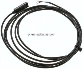 Zylinderschalter, vollelektronischer Sensor (verpolungssicher / kurzschlussfest), gelbe LED