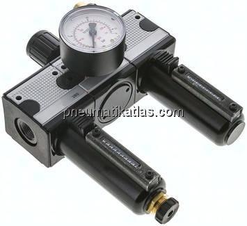 MULTIFIX Wartungseinheit (1), 3-tlg., G 3/8", 0,5 - 10 bar