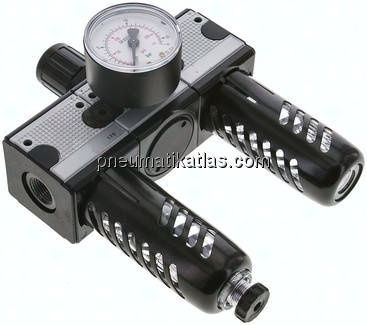 MULTIFIX Wartungseinheit (1), 3-tlg., G 3/8", 0,5 - 10 bar