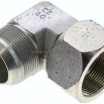 90°-Einschraubwinkel, UN 1-7/8"-12 (JIC), Stahl verzinkt