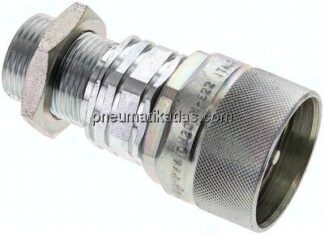 Schott-Schraubkupplung, Stecker Baugr.4, 22 L (M30x2)