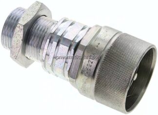 Schott-Schraubkupplung, Stecker Baugr.4, 20 S (M30x2)