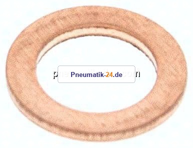 Dichtring aus Kupfer (6,2x9,9x1 mm)