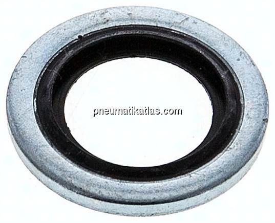 Hydraulik-Dichtring mit NBR-Einlage, für Gewinde G 1/4"