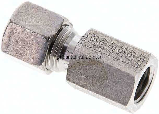 Aufschraub-Schneidringverschr. M 12x1,5-8 L (M14x1,5), 1.4571