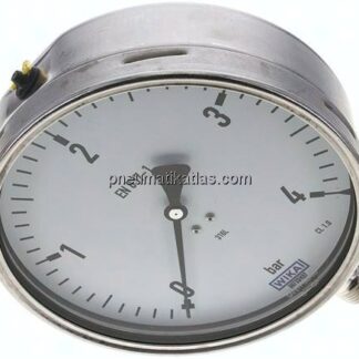 Chemie-Manometer senkrecht, 160mm, 0 - 4 bar