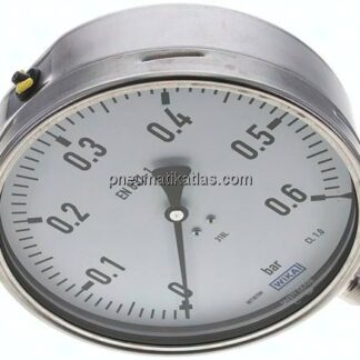 Chemie-Manometer senkrecht, 160mm, 0 - 0,6 bar