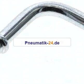90°-Schlauchnippel Rohr 5, Schl. 4 - 5mm, Stahl verzinkt