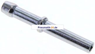 Schlauchnippel Rohr 5, Schl. 4 - 5mm, Stahl verzinkt