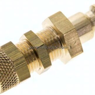 Schott-Kupplungsstecker (NW5) 6x4mm Schlauch, Messing