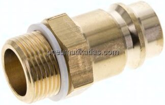 Kupplungsstecker (NW19) G 3/4"(AG), Messing
