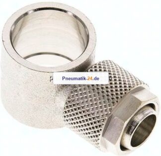 Verschraubung, L-Ringstück G 3/8"-12x10mm, Messing vernickelt