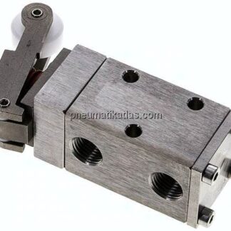 3/2-Wege (NC/NO)-Endschalter, G 1/4", Rollenhebel, Edelstahl