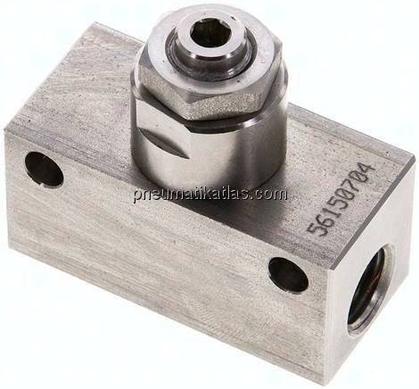 Drosselventil, G 1/4", Edelstahl