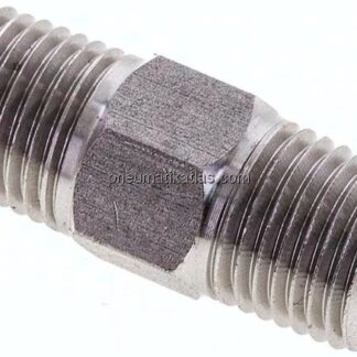 Doppelnippel NPT 1/4"-NPT 1/4", 1.4571