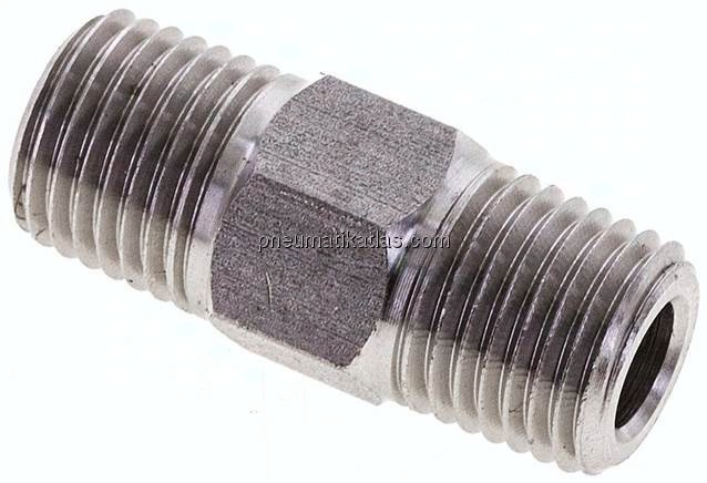 Doppelnippel NPT 1/4"-NPT 1/4", 1.4571