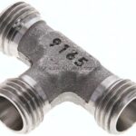 T-Schneidringverschraubung 8 L (M14x1,5), ohne Mutter & Schneidring, 1.4571