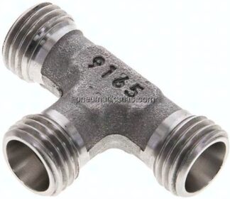 T-Schneidringverschraubung 8 L (M14x1,5), ohne Mutter & Schneidring, 1.4571