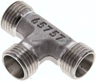 T-Schneidringverschraubung 10 L (M16x1,5), ohne Mutter & Schneidring, 1.4571