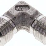 Winkel-Schneidringverschraubung 6 L (M12x1,5), ohne Mutter & Schneidring, 1.4571