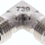 Winkel-Schneidringverschraubung 8 L (M14x1,5), ohne Mutter & Schneidring, 1.4571