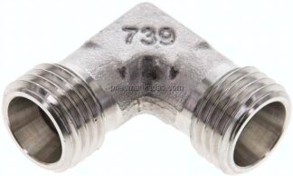 Winkel-Schneidringverschraubung 8 L (M14x1,5), ohne Mutter & Schneidring, 1.4571