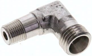 Winkel-Schneidringverschraub. R 1/8"-8 L (M14x1,5), ohne Mutter & Schneidring, 1.4571