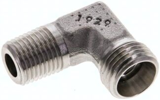 Winkel-Schneidringverschraub. R 1/4"-10 L (M16x1,5), ohne Mutter & Schneidring, 1.4571
