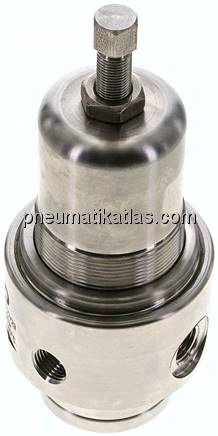 Druckregler, 1.4404, G 1/4", 0,2 - 3bar (nicht rücksteuerbar)
