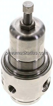 Druckregler, 1.4404, G 1/4", 0,1 - 1,5bar (für aggressive Gase)