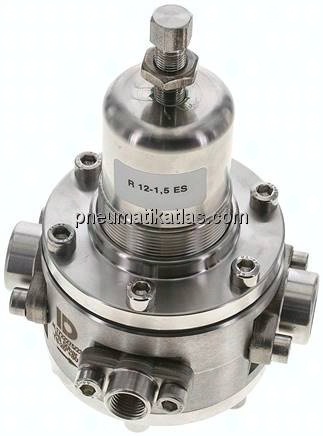 Druckregler, 1.4404, G 1/2", 0,1 - 1,5bar (für aggressive Gase)