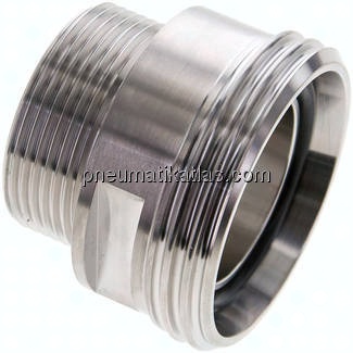 Gewindestutzen (Milchgewinde) Rd 65x1/6"-G 1-1/2", 1.4404