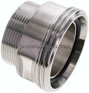 Gewindestutzen (Milchgewinde) Rd 78x1/6"-G 2", 1.4404