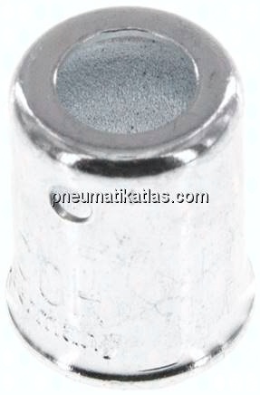 Schlauchhülse für Niederdruckschlauch DN4(9,5 - 10mm) Stahl
