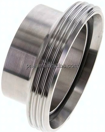 Gewindestutzen (Milchgewinde) Rd 95 x 1/6"-70,0mm, 1.4404
