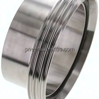 Gewindestutzen (Milchgewinde) Rd 130 x 1/4"-104,0mm, 1.4404
