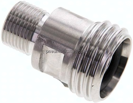 Gewindestutzen (Milchgewinde) Rd 28x1/8"-G 3/8", 1.4404