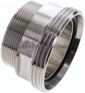 Gewindestutzen (Milchgewinde) Rd 95x1/6"-G 2-1/2", 1.4404