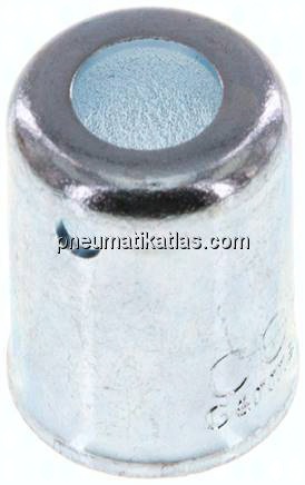 Schlauchhülse für Niederdruckschlauch DN4(11 - 11,5mm) Stahl