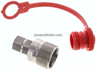 Edelstahl-Schraubkupplung, Stecker Baugr.2, G 3/8"(IG)