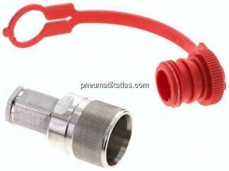 Edelstahl-Schraubkupplung, Stecker Baugr.1, G 1/4"(IG)