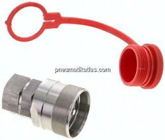 Edelstahl-Schraubkupplung, Stecker Baugr.4, G 3/4"(IG)