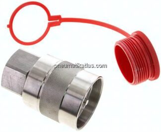 Edelstahl-Schraubkupplung, Stecker Baugr.8, G 1-1/2"(IG)