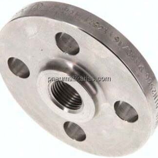 Gewindeflansch DN15-PN16 (DIN), Rp 1/2", DIN 2566, 1.4571