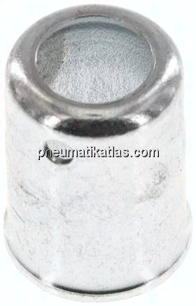 Schlauchhülse für Niederdruckschlauch DN4(11 - 11,5mm) Stahl