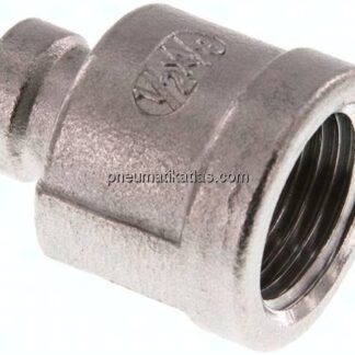 Rundmuffe Rp 1/2"-Rp 1/8", 1.4408